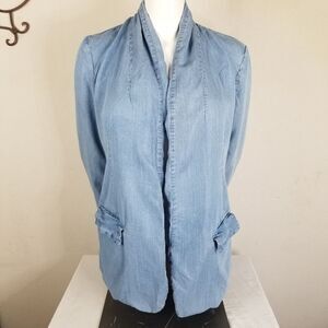 Jessica Simpson Open‎ Front Light Blue Blazer